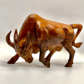 Handcrafted Bull Sculpture