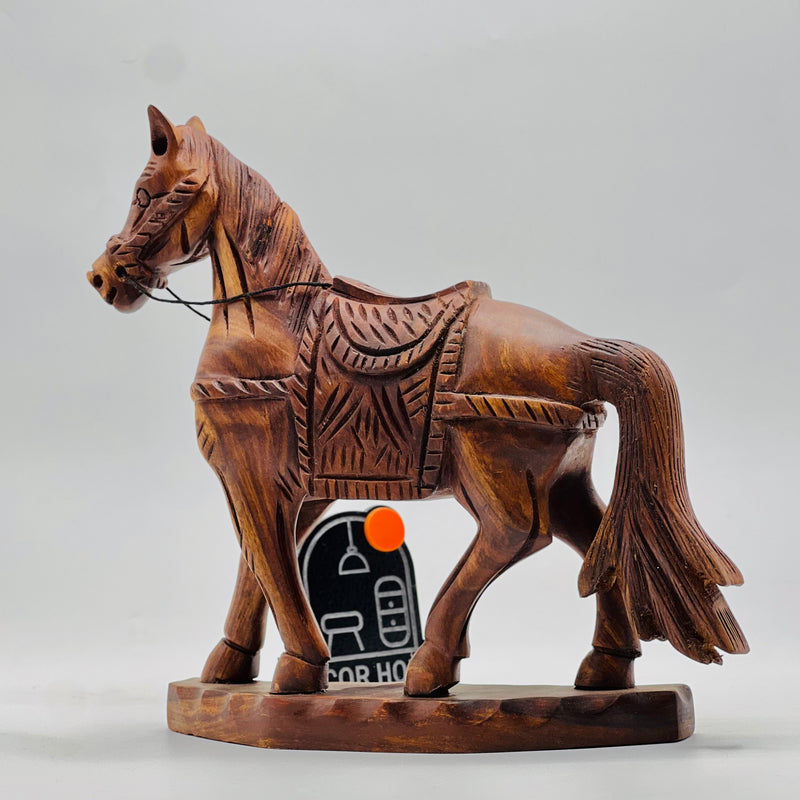 Sheesham Wood Horse Sculpture