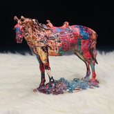 Multicolor Horse Sculpture