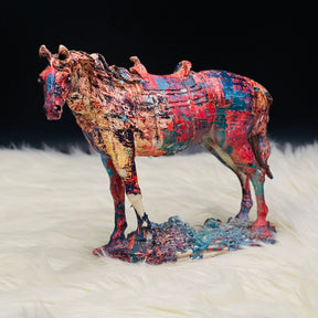 Multicolor Horse Sculpture