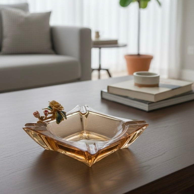 Exclusive Transparent Crystal  Ashtray