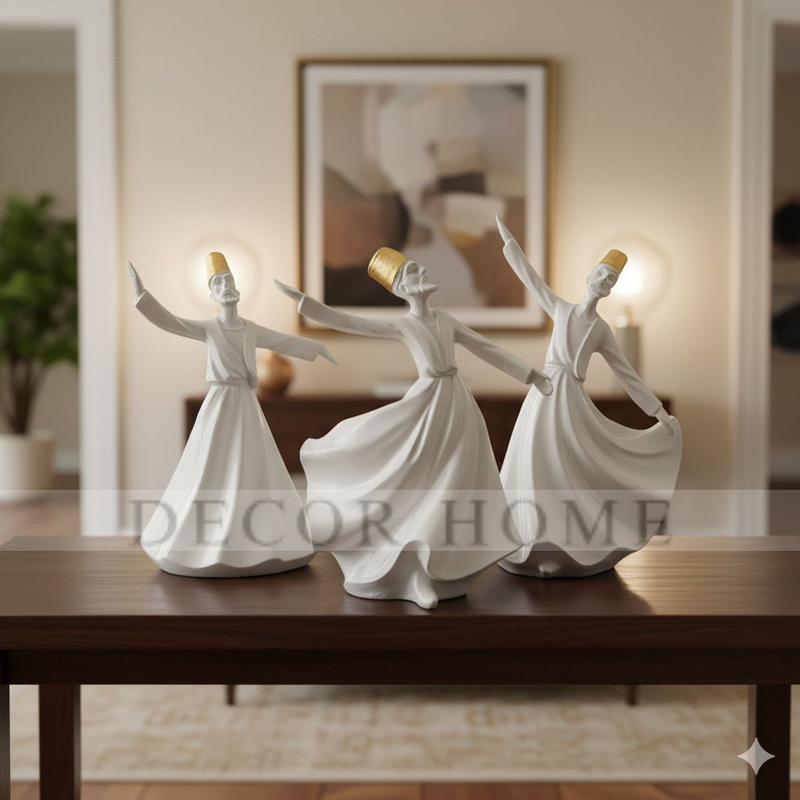Classical Dervish  Art Sculpture( Set of 3)