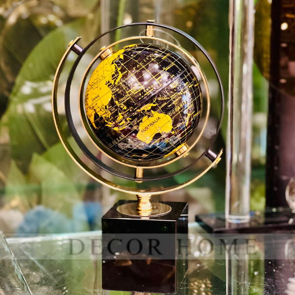 3D-Rotational Globe Map Decor