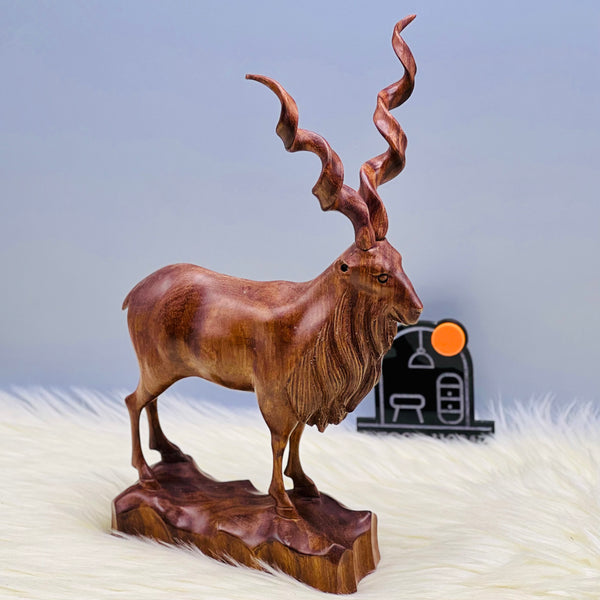 Antique Single Piece Markhor Handcrafted