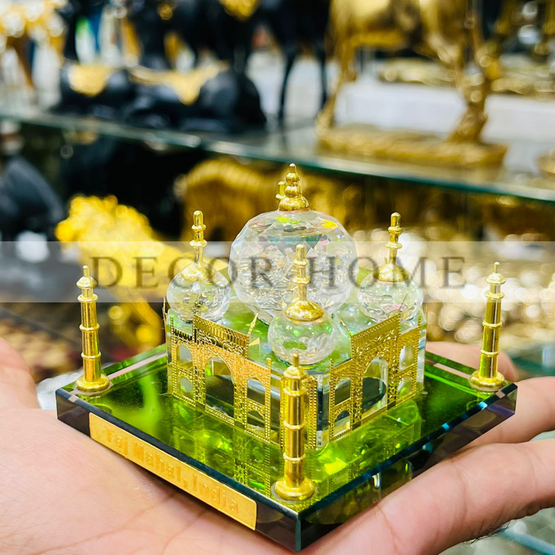 Crystal Taj Mahal Showpiece