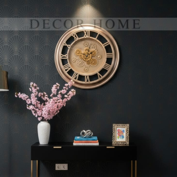 Regal Gold Gear Clock