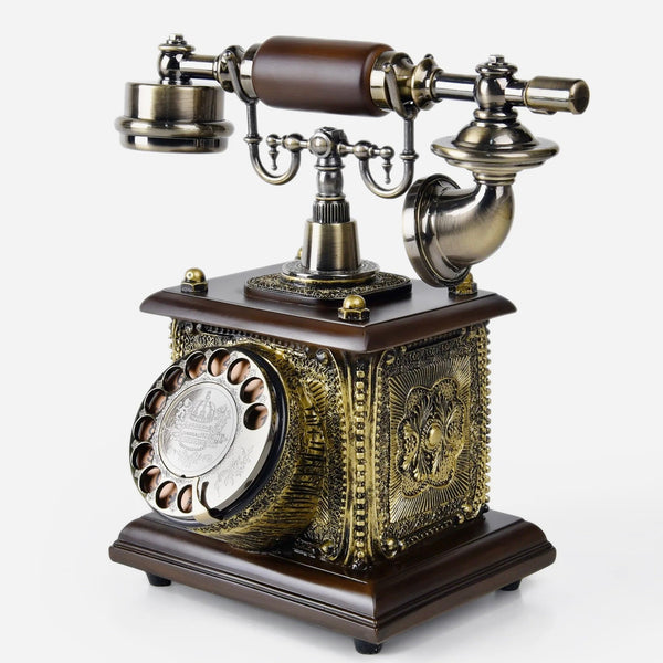 Retro Rotatory Dial with Radial Landline Telephone