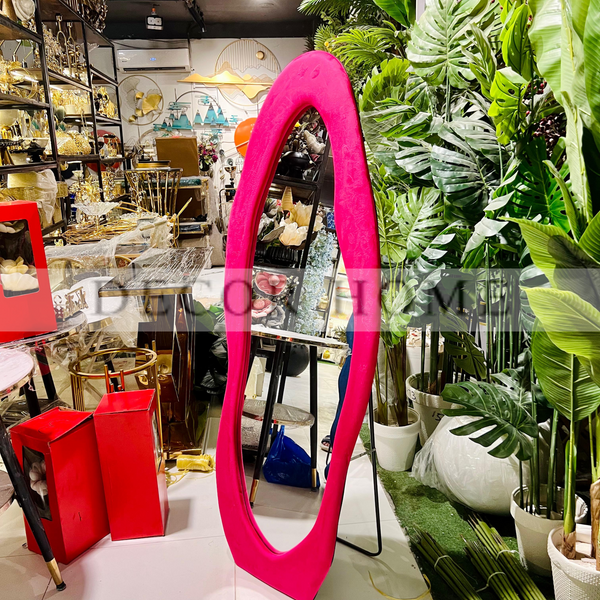 Geometric Shaped Floor Mirror