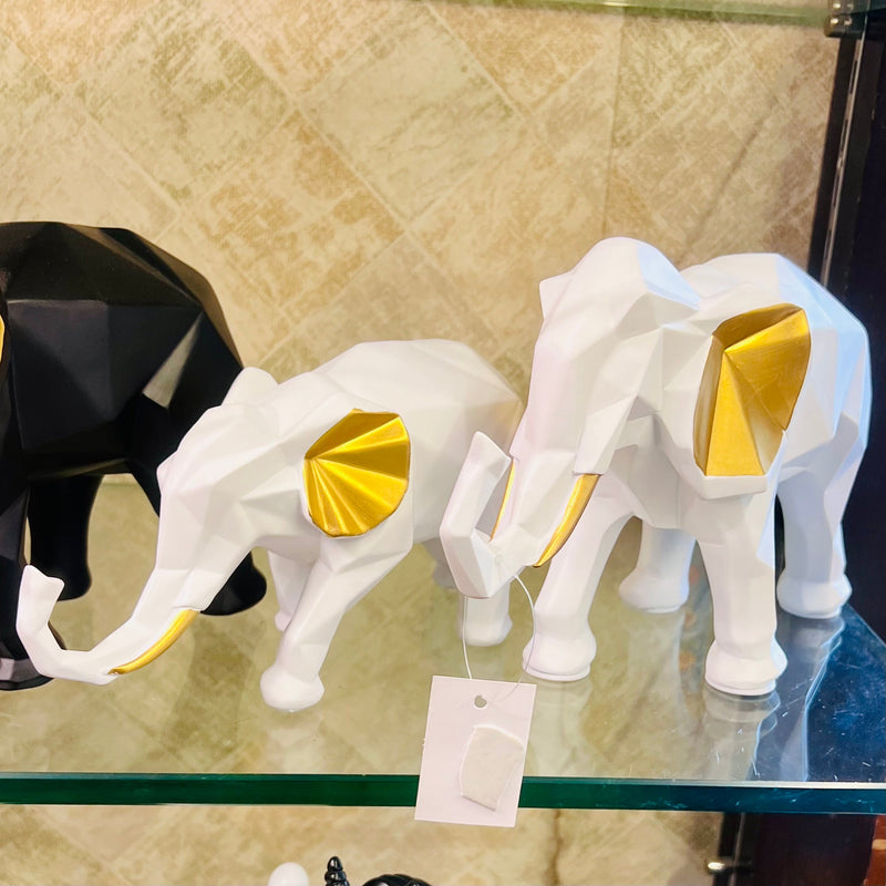 Elephant Pair Figurines for Home Decor (Set of 2)