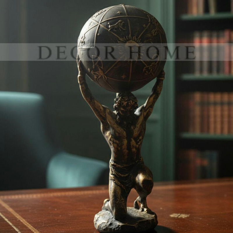 Atlas Holding World Greek Statue