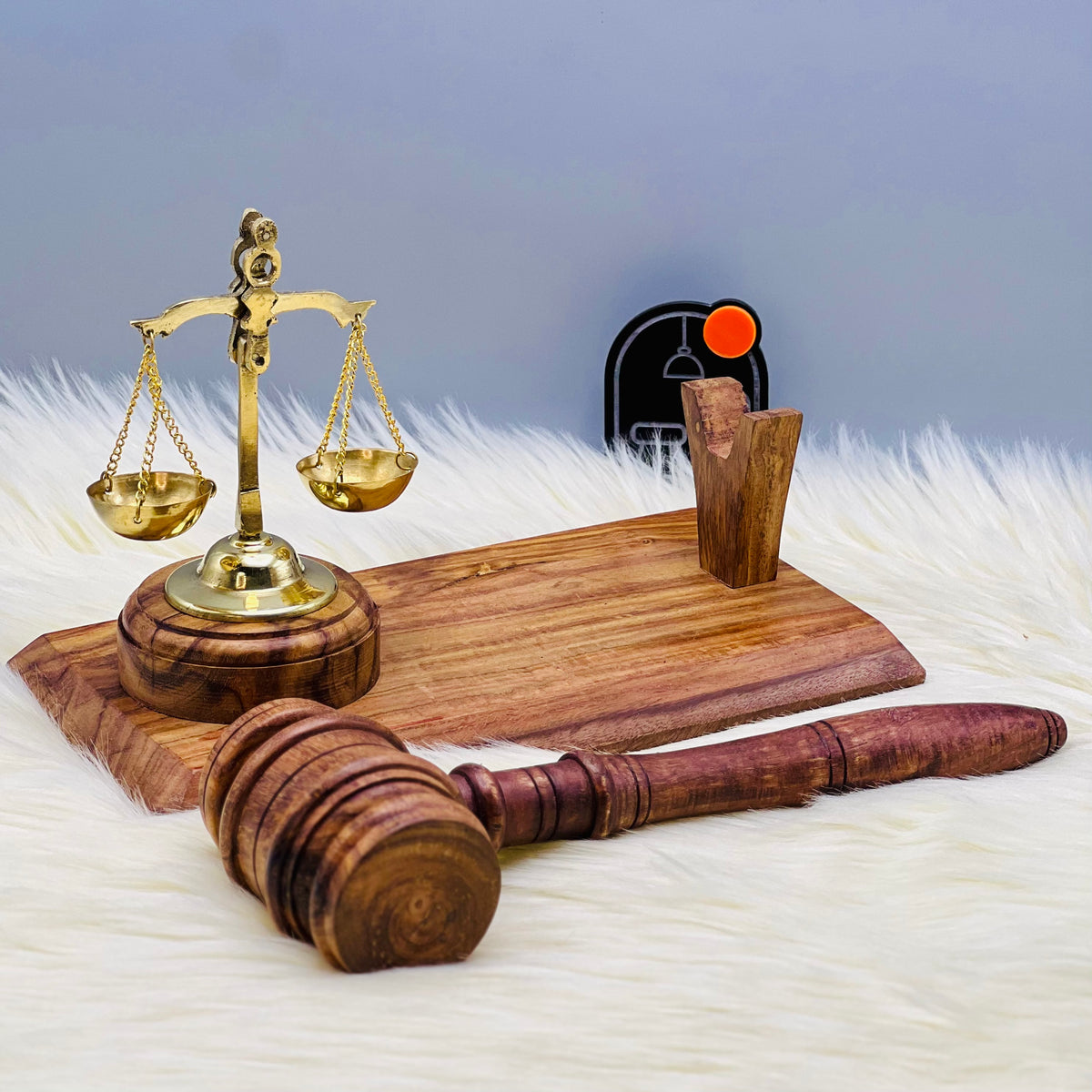 Royal Justice Scale & Gavel