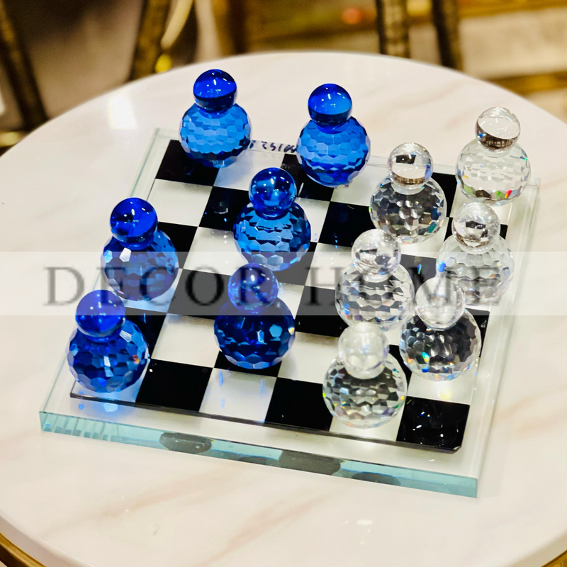 Triumph Crystal Chess Glass Bame Board