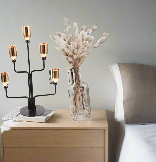 5 Arms Metal Candlestick Holder