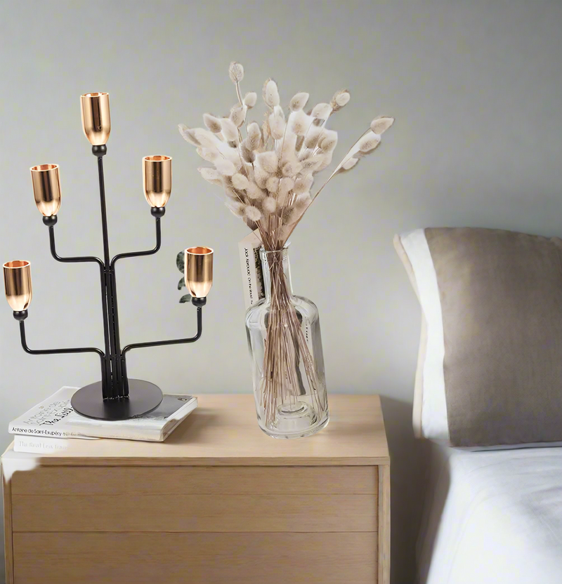 5 Arms Metal Candlestick Holder