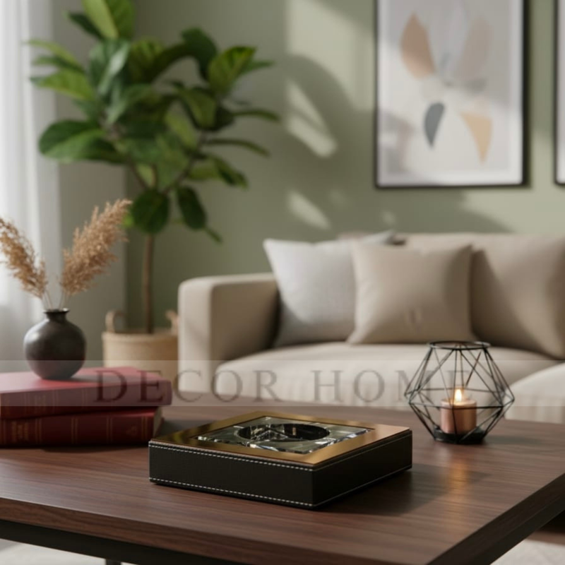 Obsidian Luxe Square Ashtray