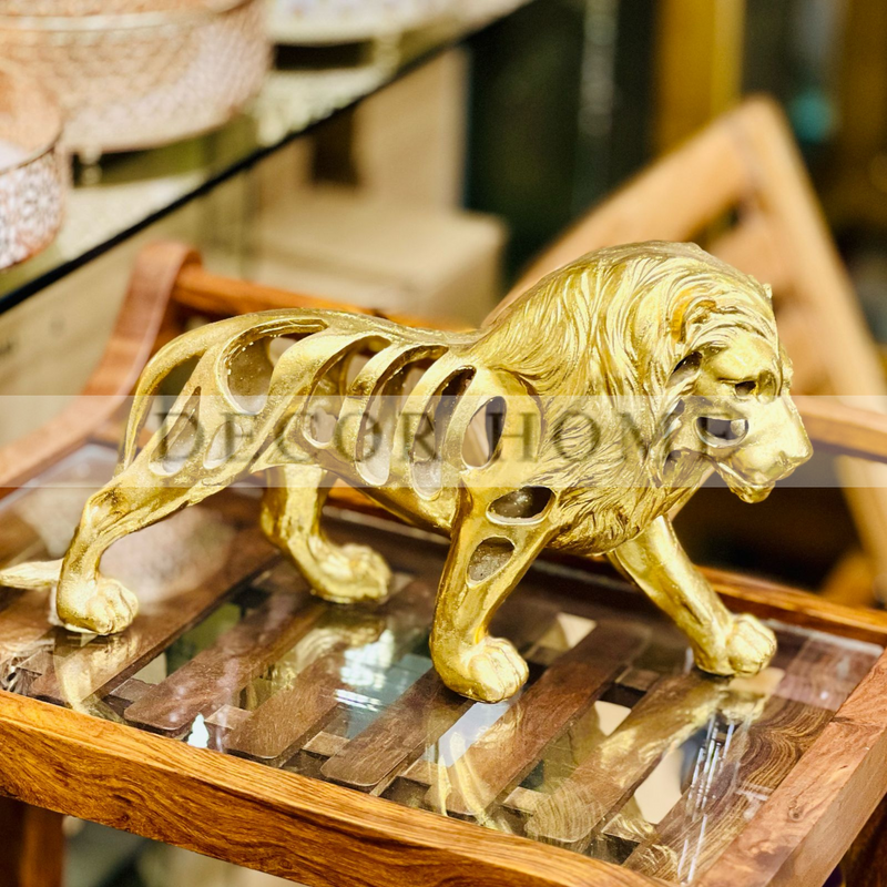 Metal Lion Sculpture