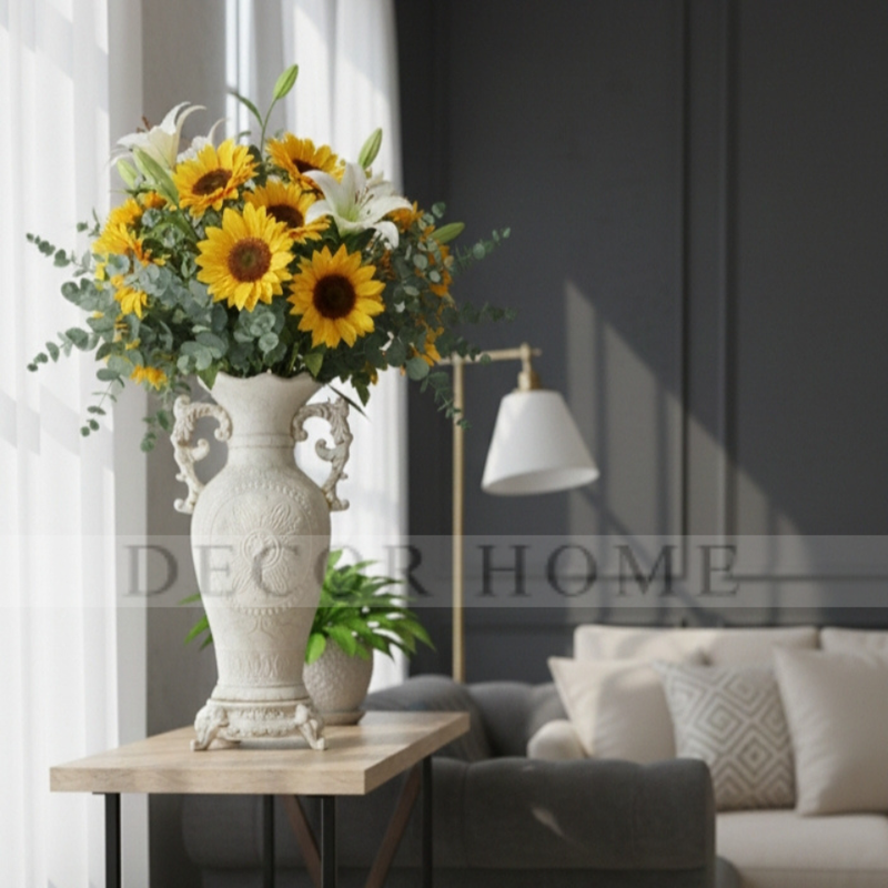 Textured ceramic jug-style vase