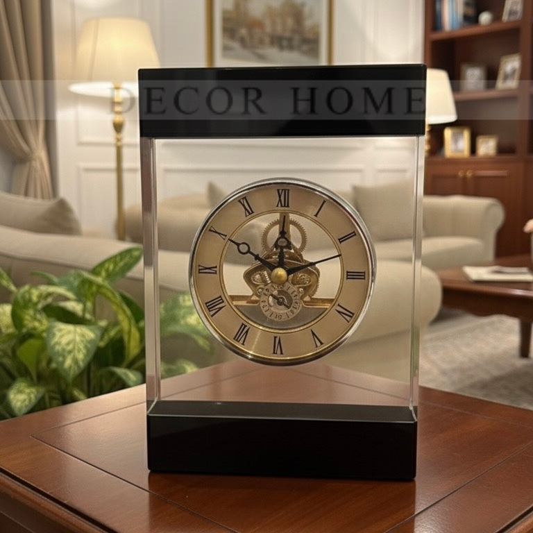 Crystal Gear Elegance Clock