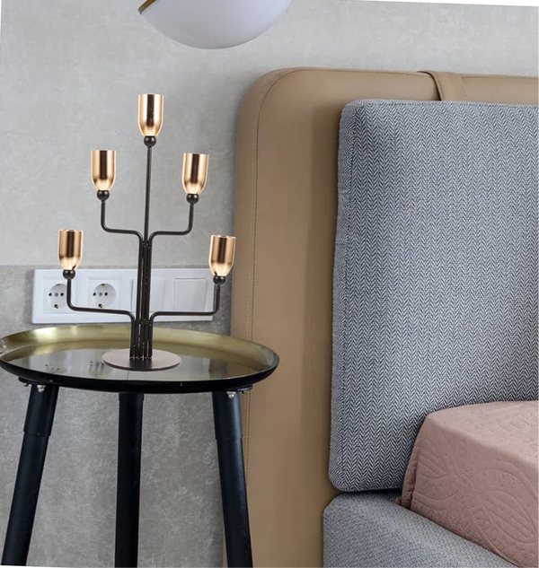 5 Arms Metal Candlestick Holder