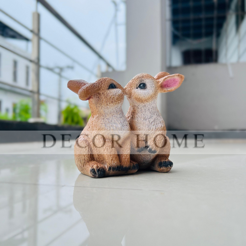 Loving Duo Bunny Figurine