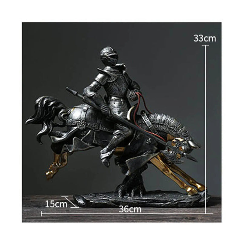 Medieval Knight Statue Sculpture