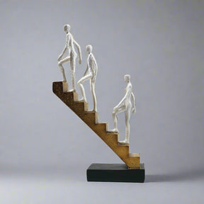 Resin Man Statue on Stairs