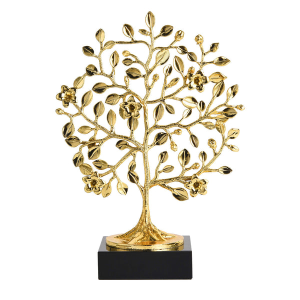 Metal Gold Tree ē Marble Base Ornament