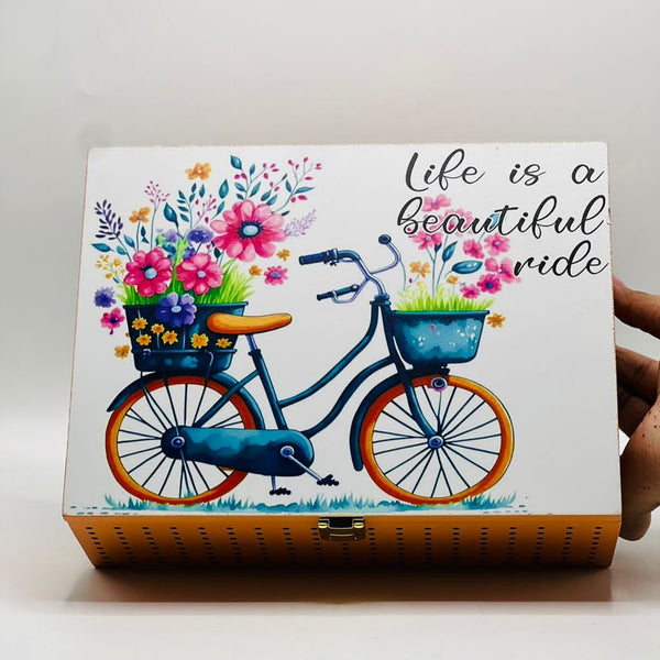 Bicycle Style Mirror Jewellery Box