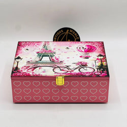 Paris Wooden Design Jewellery Box