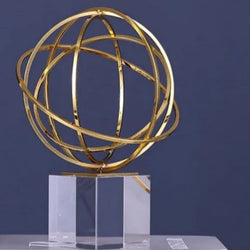 Metal Ornaments Gold Sphere