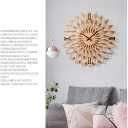 Geometric Designed  Wooden Decorative Wall Clock