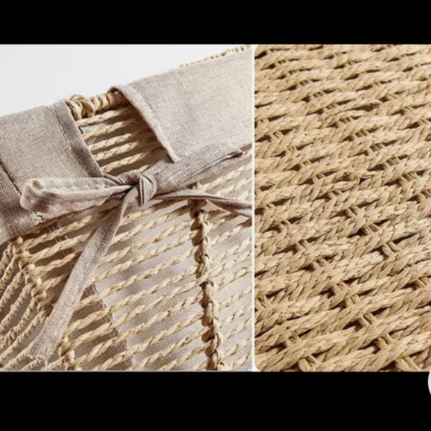 Handcraft Woven Storage Basket ( 3pc set )