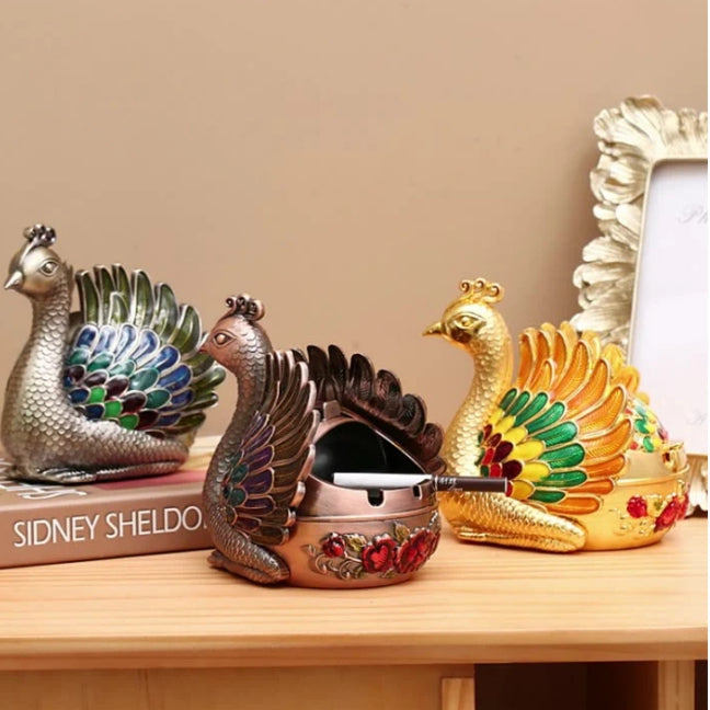 Noble Steed Peacock Styled Ashtray