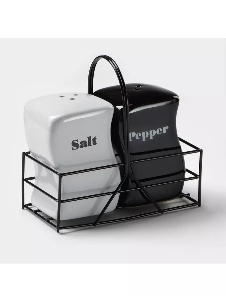 Salt And Pepper Spice Jars(Set Of 2)