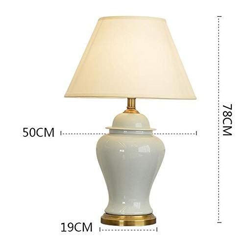 Luxury Modern Golden Edge Ceramic Table Lamp 1Pc