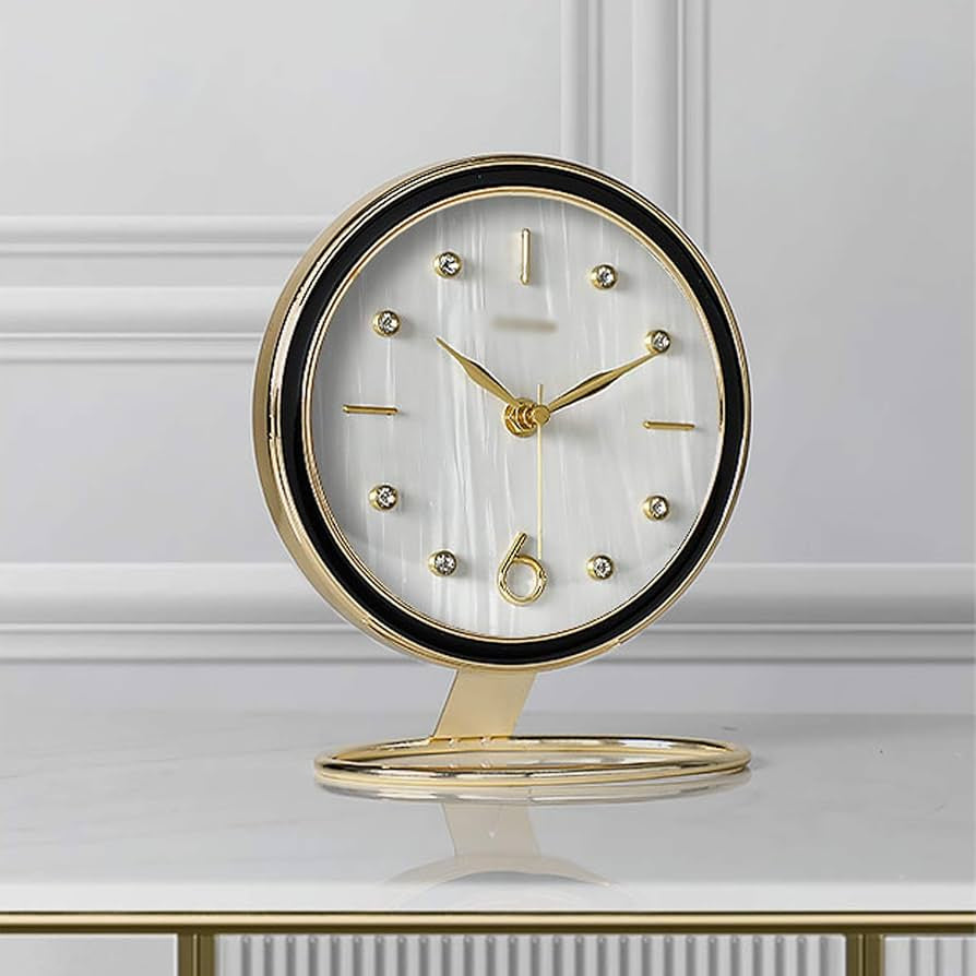 Decorative Metal Table Clock