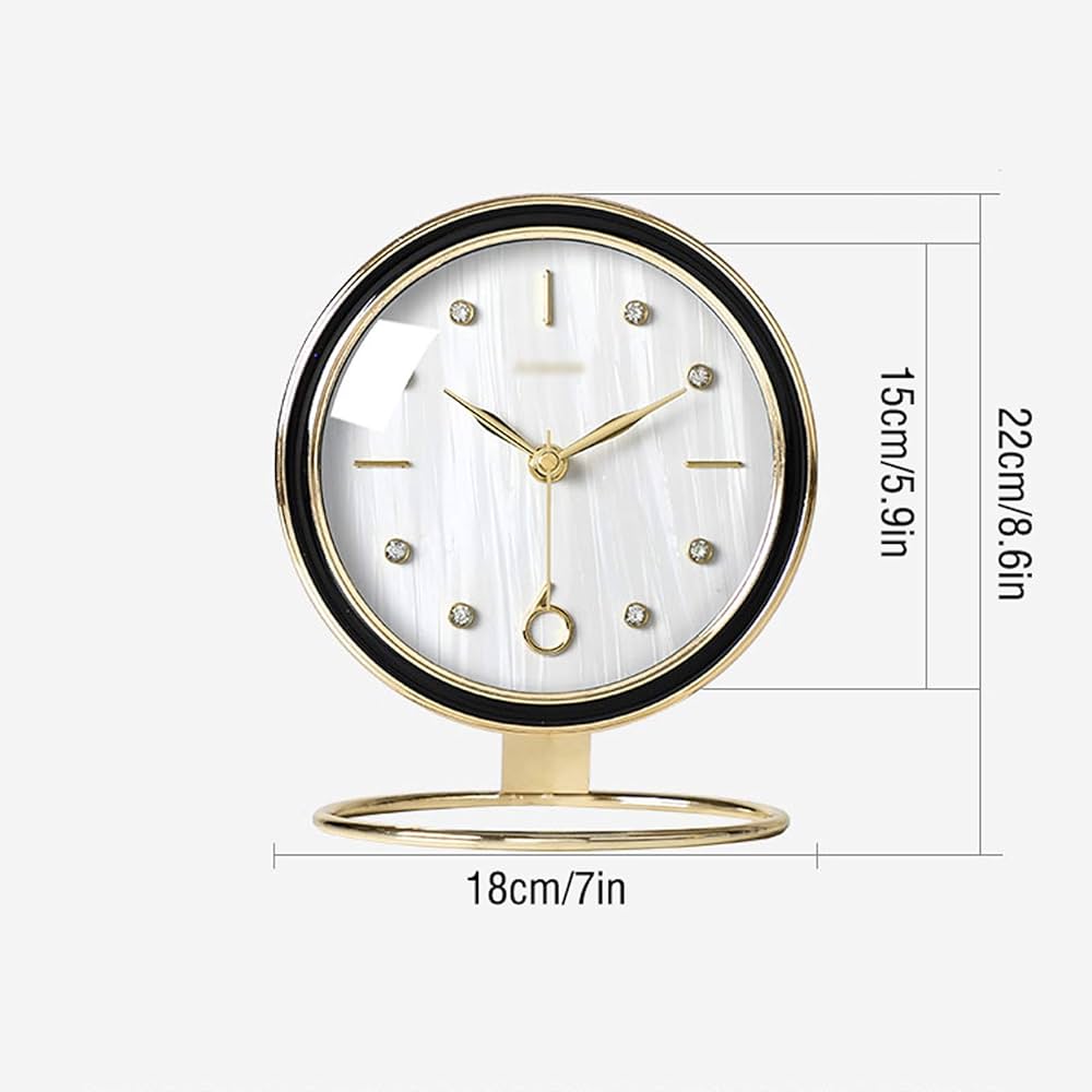 Decorative Metal Table Clock