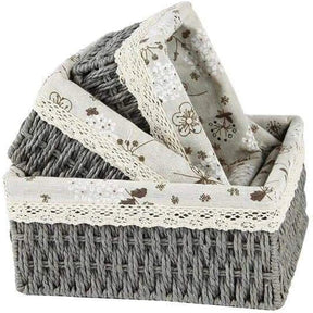 3PCS Handmade Storage Baskets