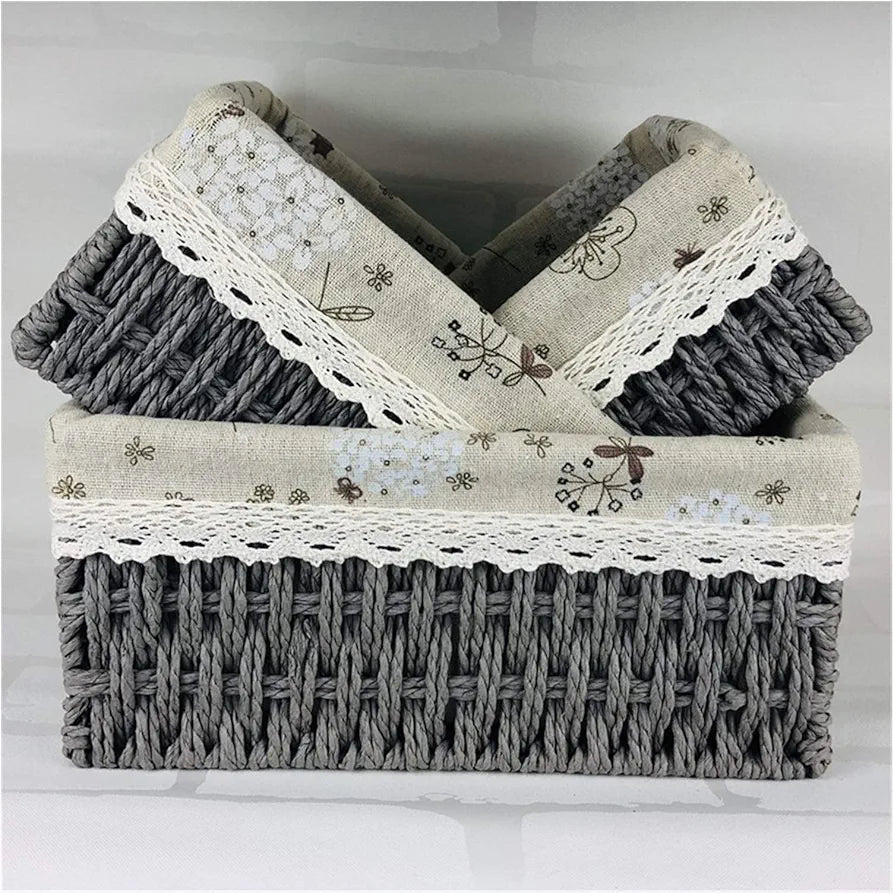 3PCS Handmade Storage Baskets