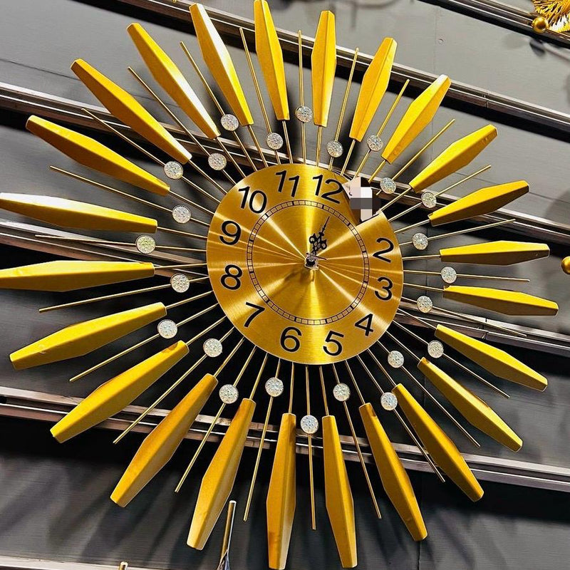 SunBeam Metallic Wall Clock