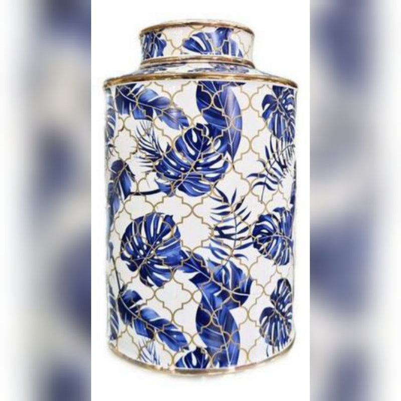 Decorative Vase Blue or White Pot(Set Of 2)