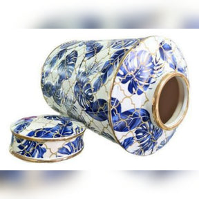 Decorative Vase Blue or White Pot(Set Of 2)