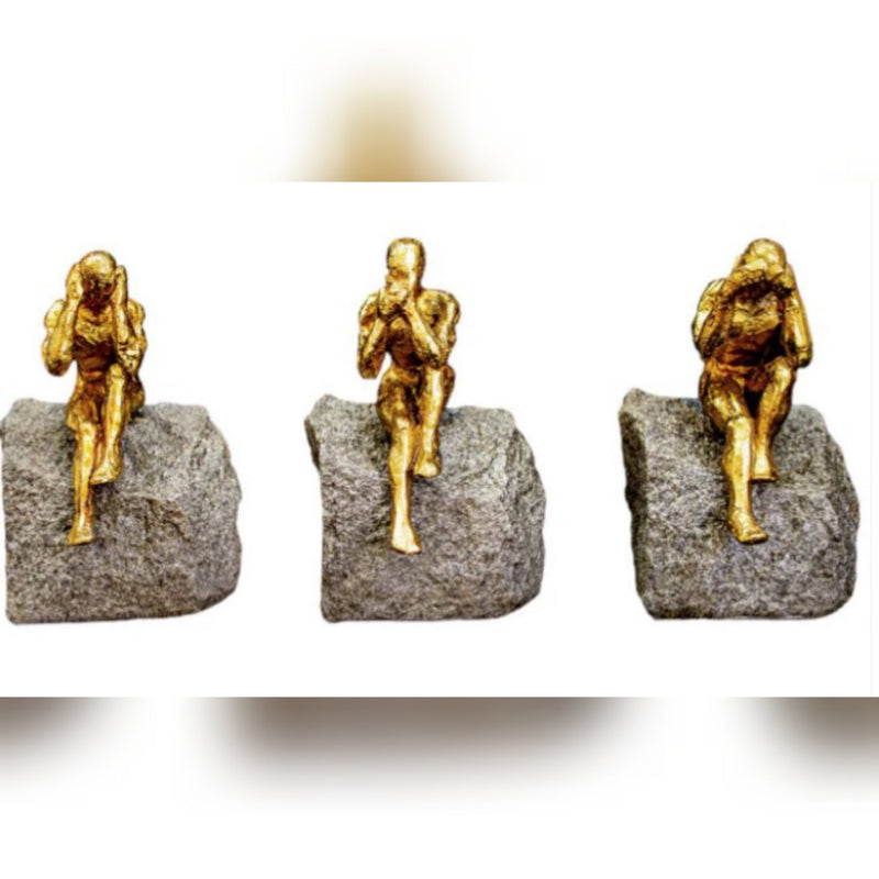 Point To Ponder Trinary Sculpture (Set Of 3)