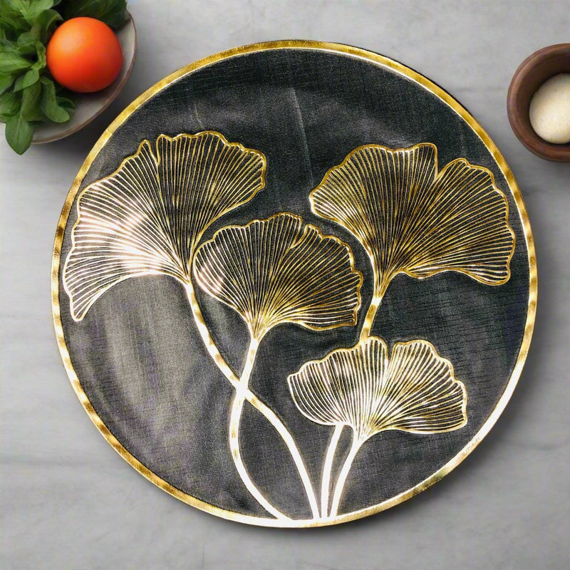 Luxe Black & Gold Placemats (Set of 2)