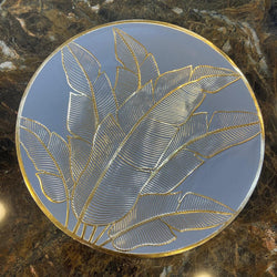 Round Leaf Texture Table Placemats 2 pc