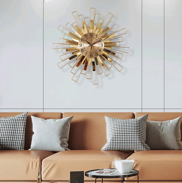 Modern Fashion Metal Iron Wall Clock Wall Art