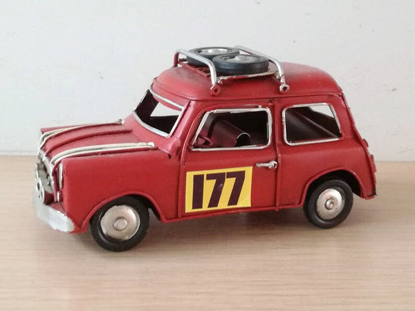 Red Mini Cooper Miniature