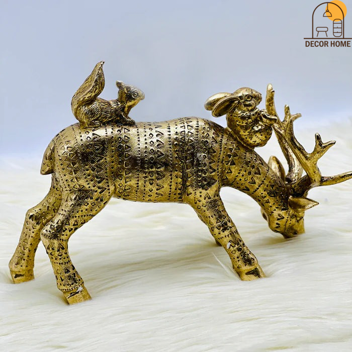 Elegant Jungle Deer  Sculpture