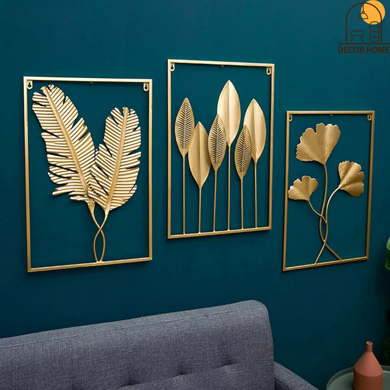 Gold Leaf Metal Wall Decor