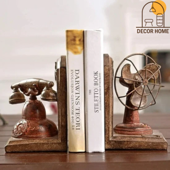 Nostalgic Telephone Fan Model Bookend